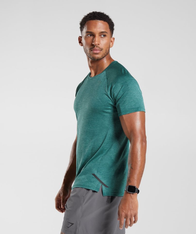 Men's Gymshark Apex T-Shirts Green | CA 850D16